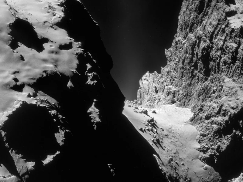 Comet 67P Churyumov-Gerasimenko as seen on 10 December 2014 by the Rosetta Space Probe