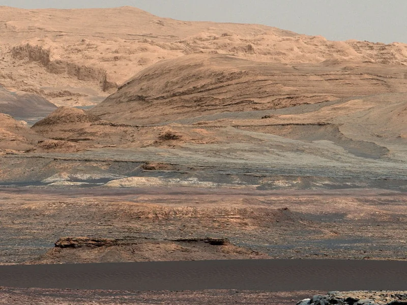 Mars Crater Ice