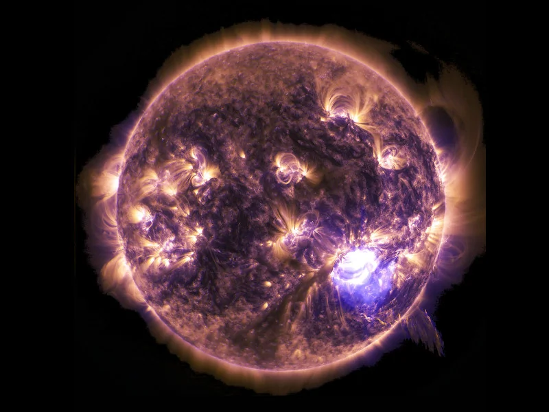 Imagery of a Solar Flare