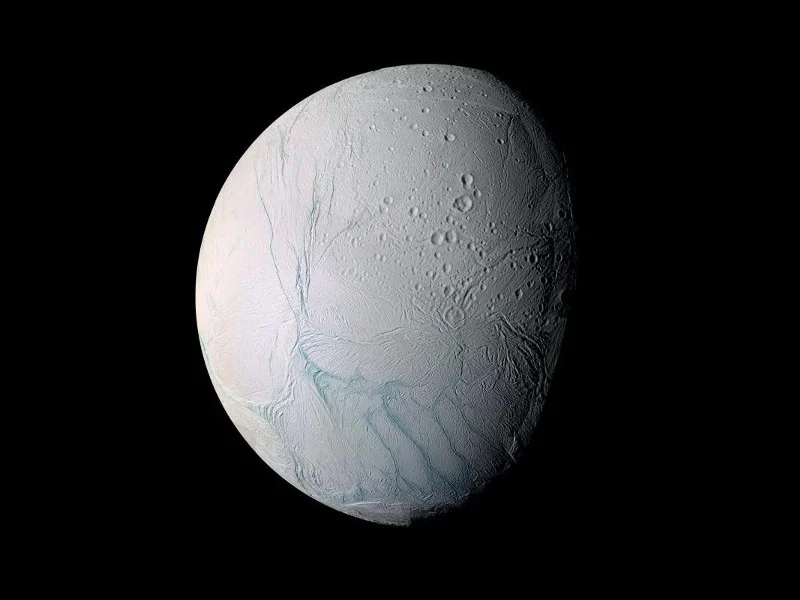 Saturn - Enceladus Mosaic (PIA PIA06254)