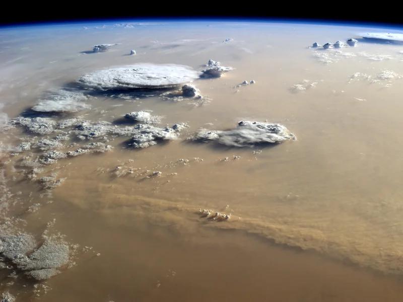 Sandstorm over the Sahara