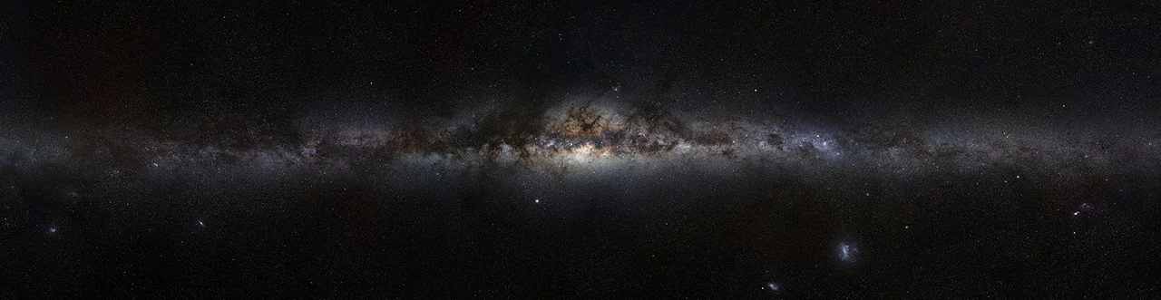 A foto of the Milky Way as seen from Earth.