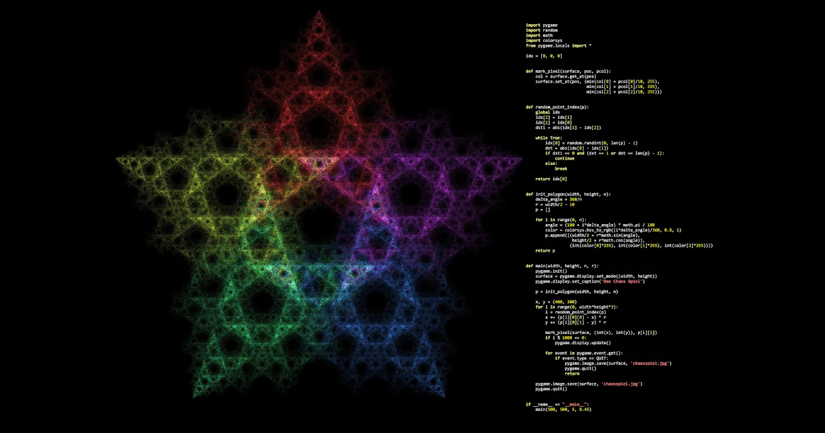 The Chaos Game - Introduction to the world of fractals