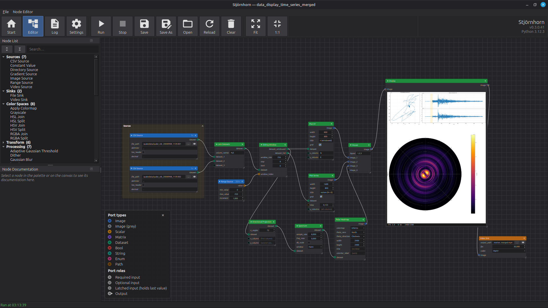 Stjörnhorn node editor