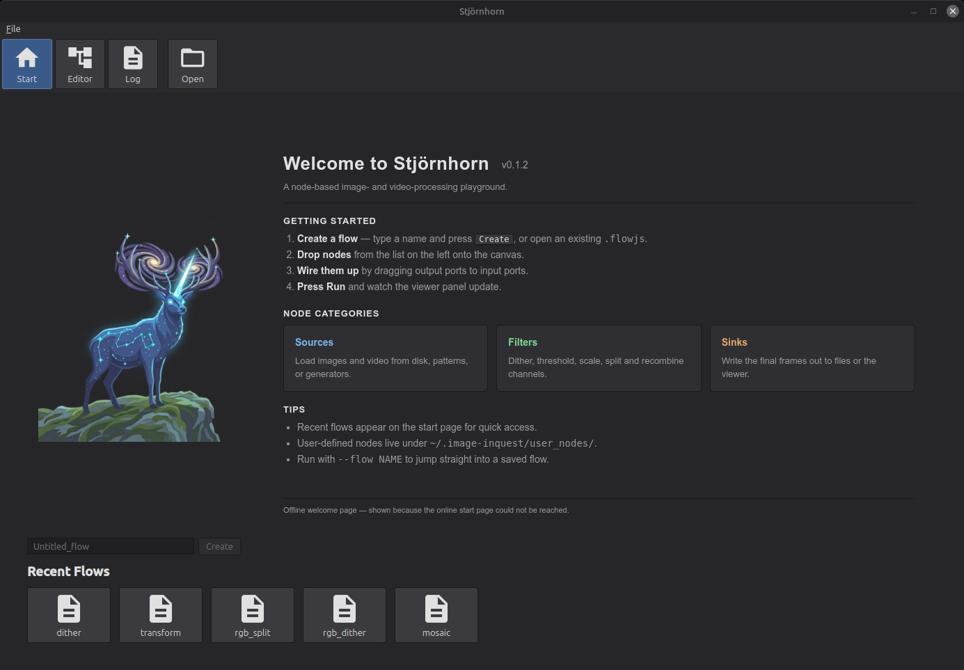 Stjörnhorn start page